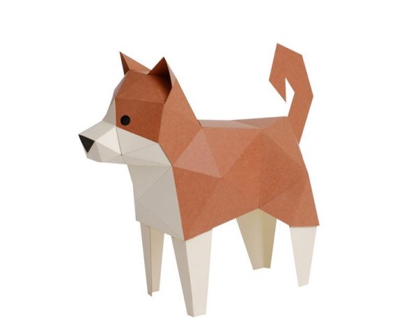 画像1: KAKUKAKU TINY しばいぬ 茶 (1)